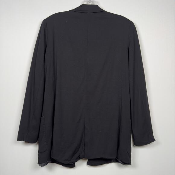 Massimo Dutti Classic Black Pockets Blazer Jacket Business Women's Size 6 - Picture 2 of 6